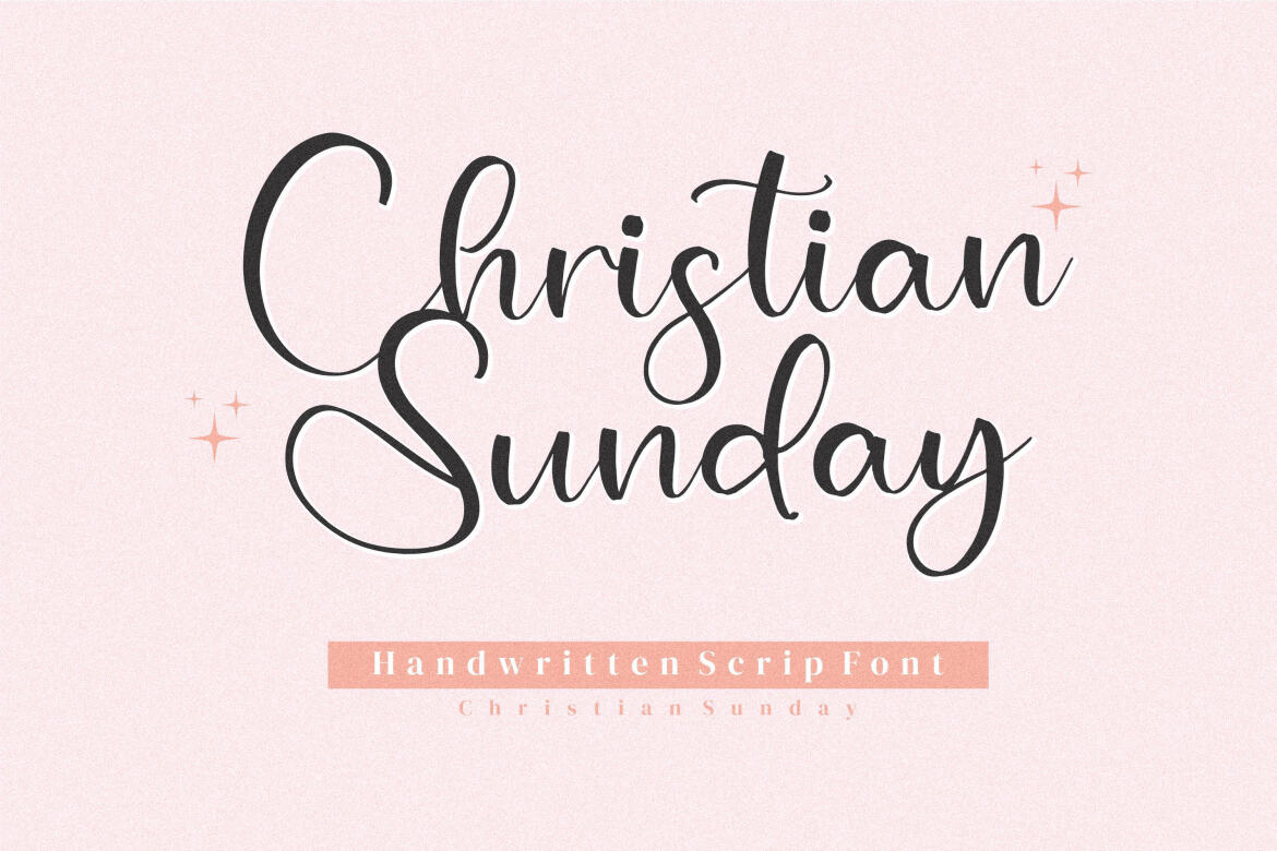 Christian Sunday Handwritten Script Font Deeezy