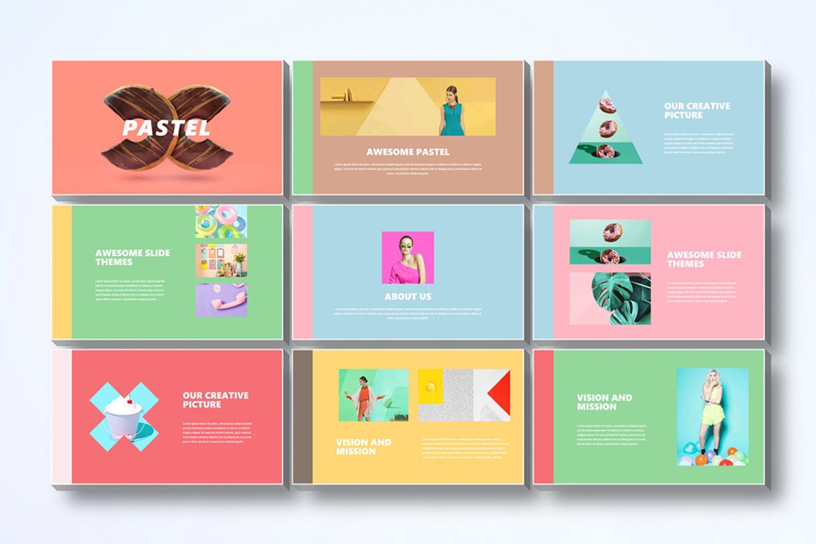 Pastel Powerpoint Template Deeezy