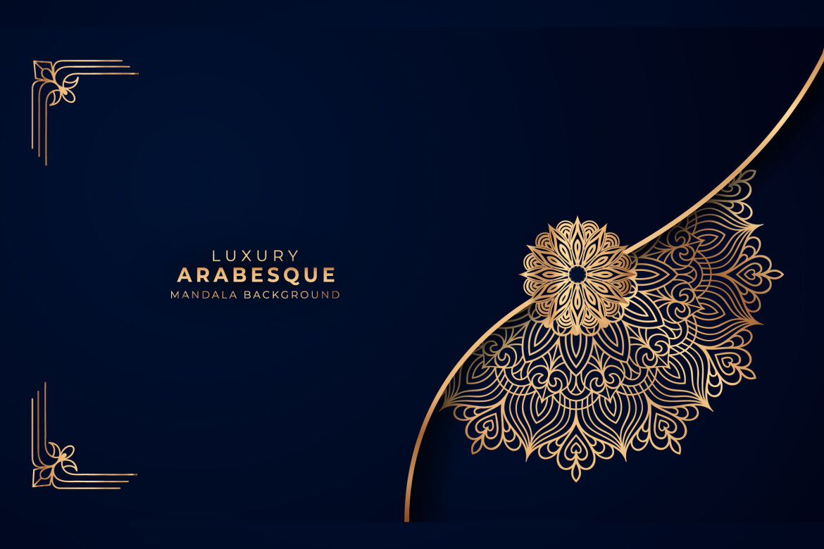 Luxury Arabesque Mandala Background Deeezy