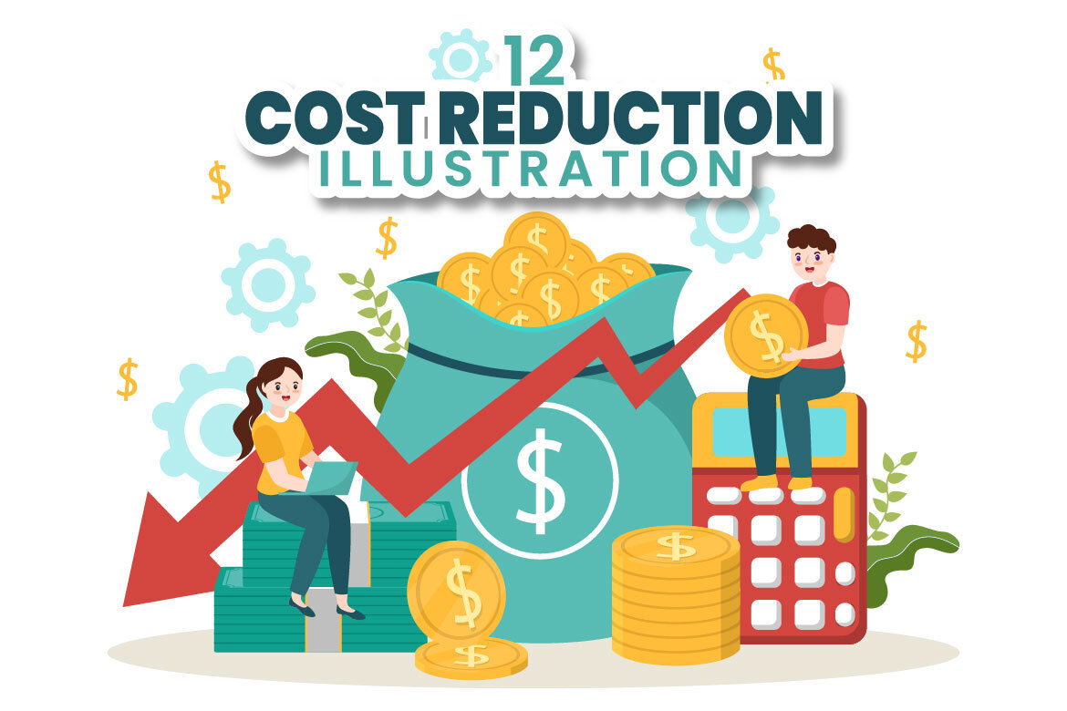 Cost Reduction Business Illustration Deeezy