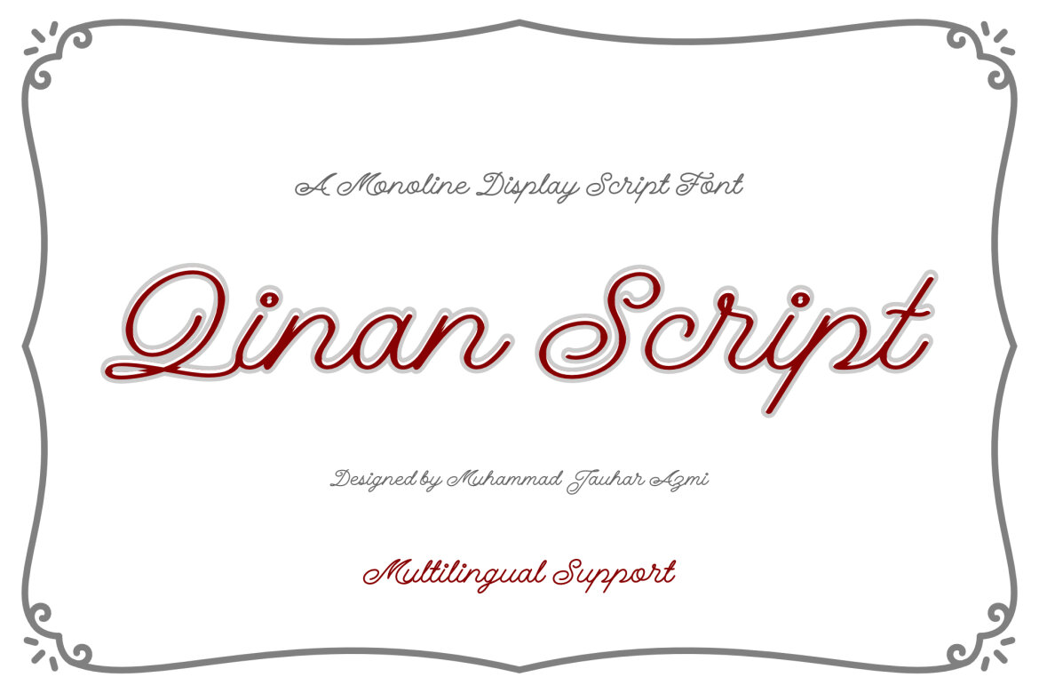 Qinan Script Font Deeezy