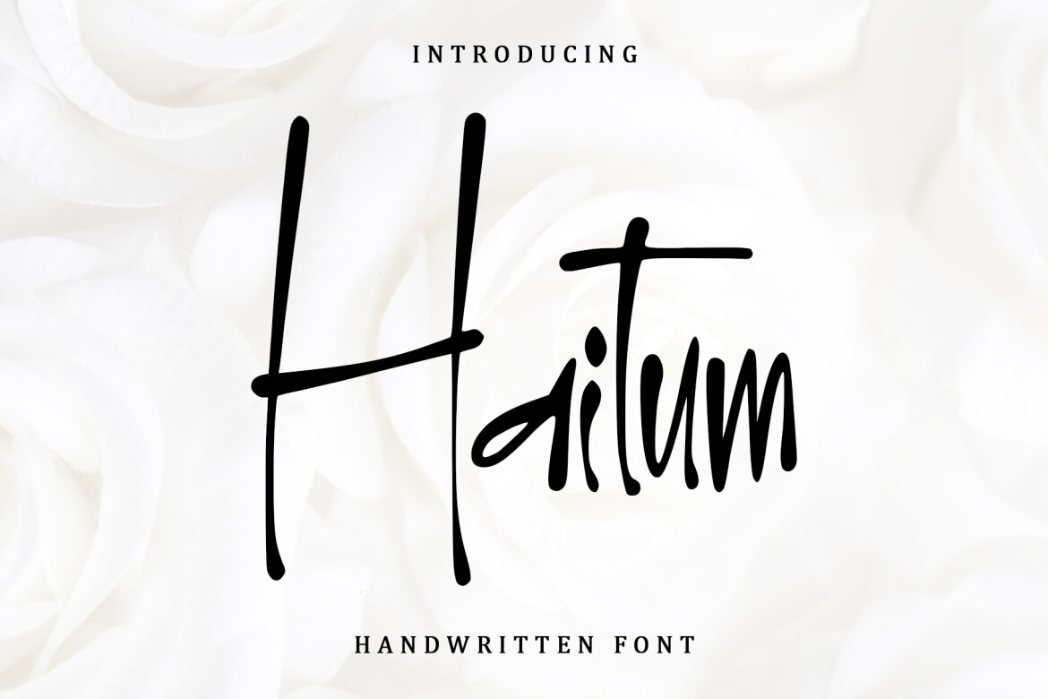 Haitum Handwritten Font Deeezy