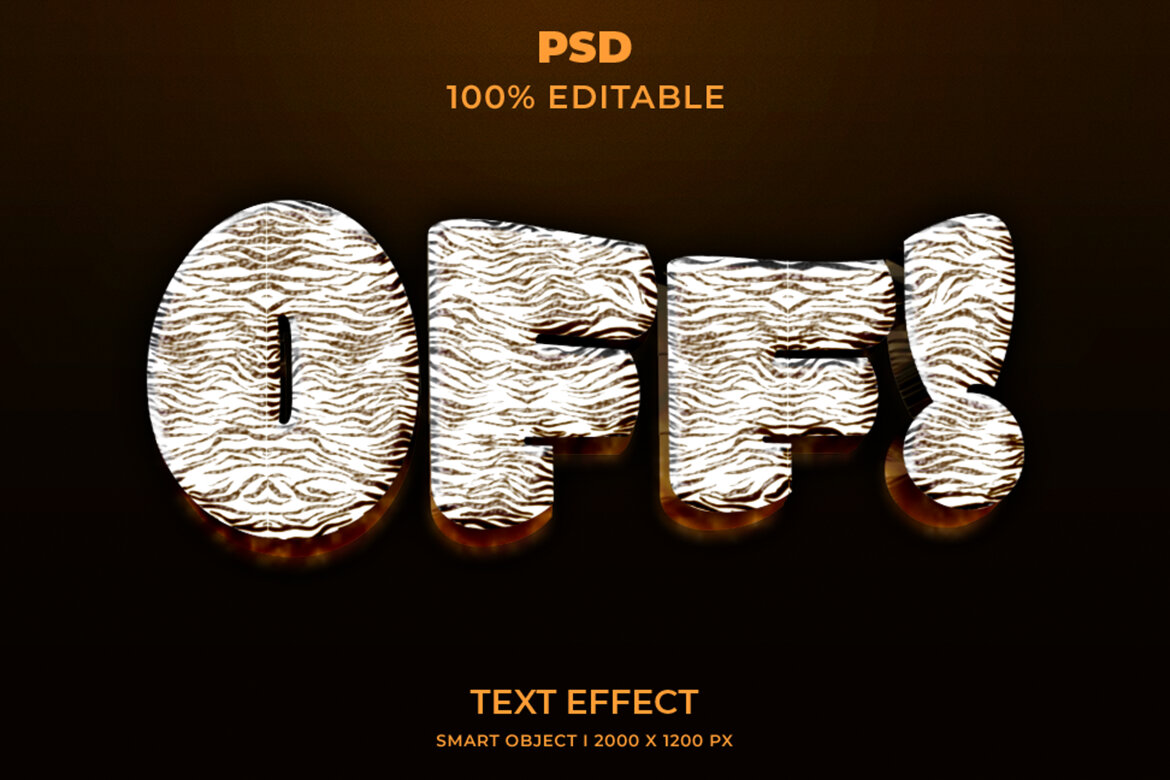 Off Editable Premium 3d Psd Text Effect Deeezy