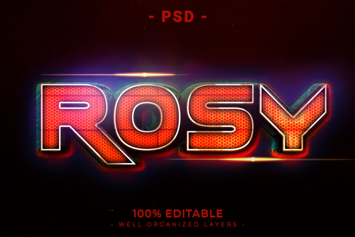 Rosy Editable Premium 3d Psd Text Effect Deeezy