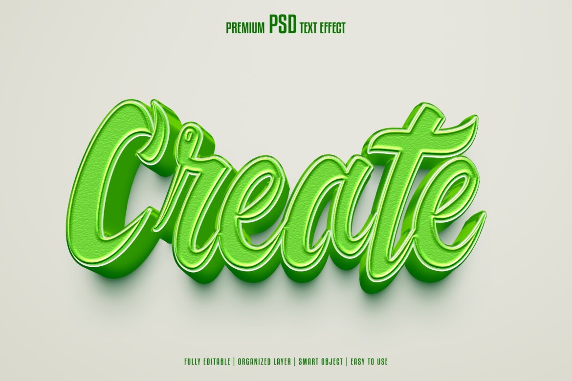 Create D Editable Modern Psd Text Effect Deeezy