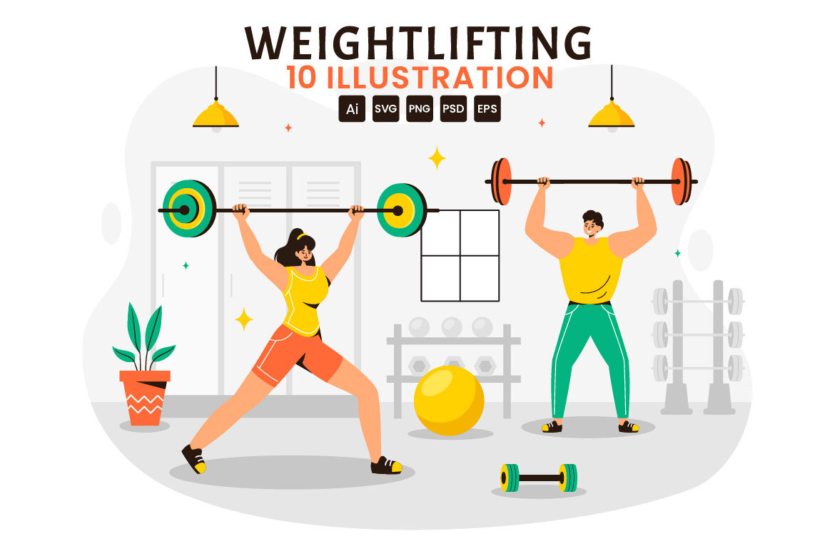 Weightlifting Sport Illustration Deeezy