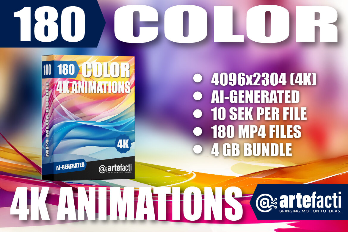 180 Color Background Animations Video Scenes | Deeezy