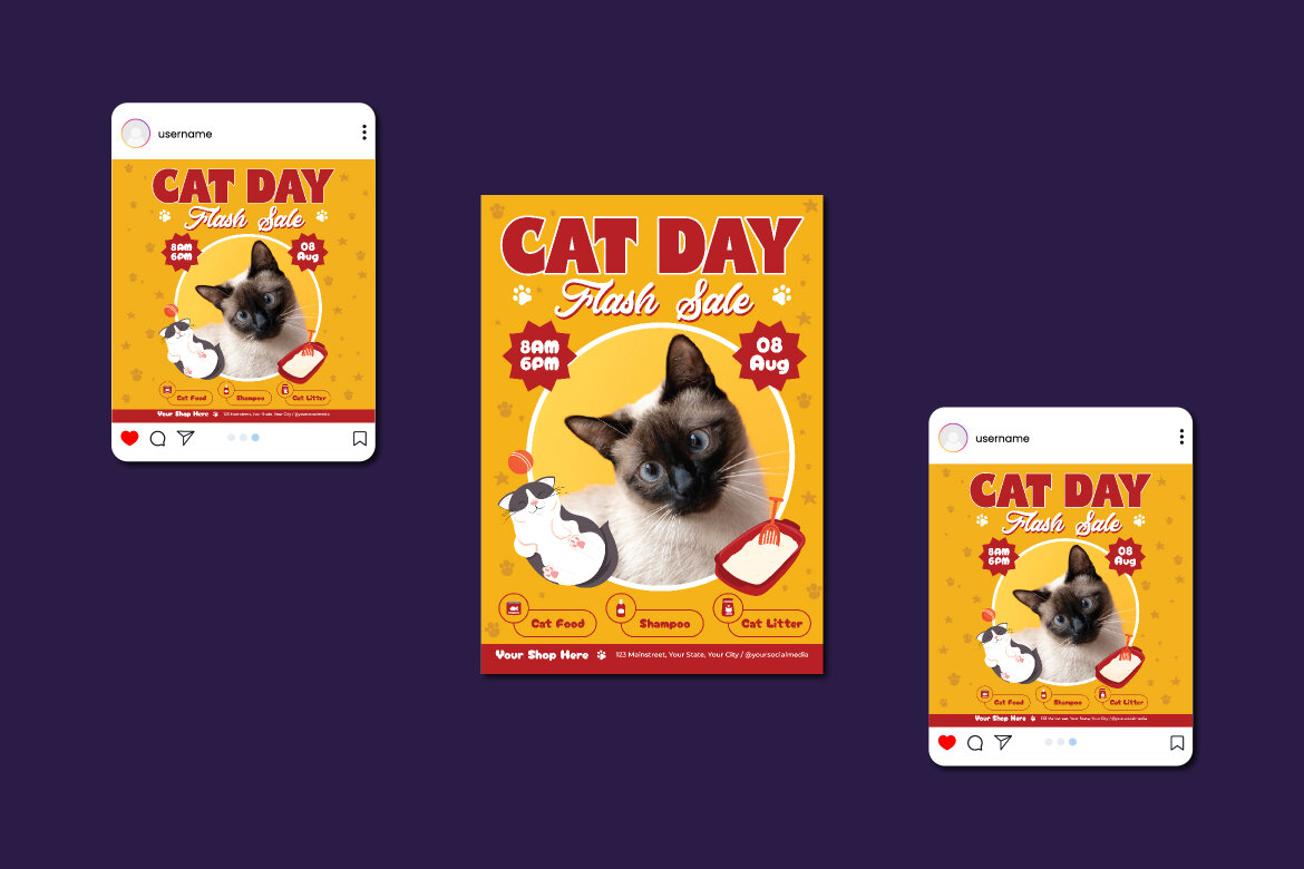 World Cat Day Flyer | Deeezy