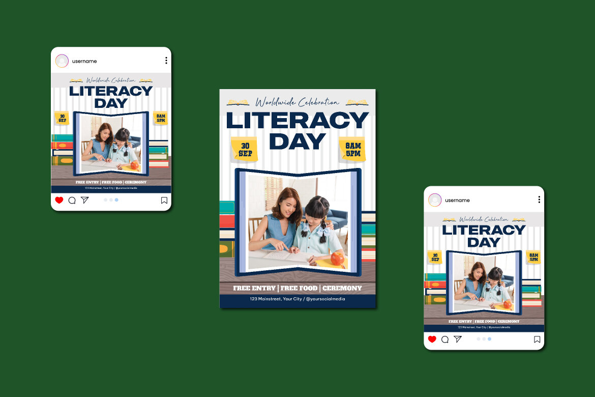 World Literacy Day Flyer | Deeezy
