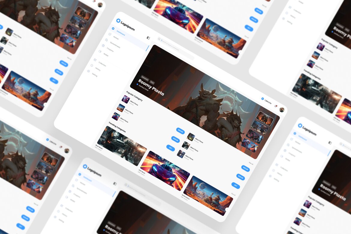 Game Store Dashboard UI Kit | Deeezy