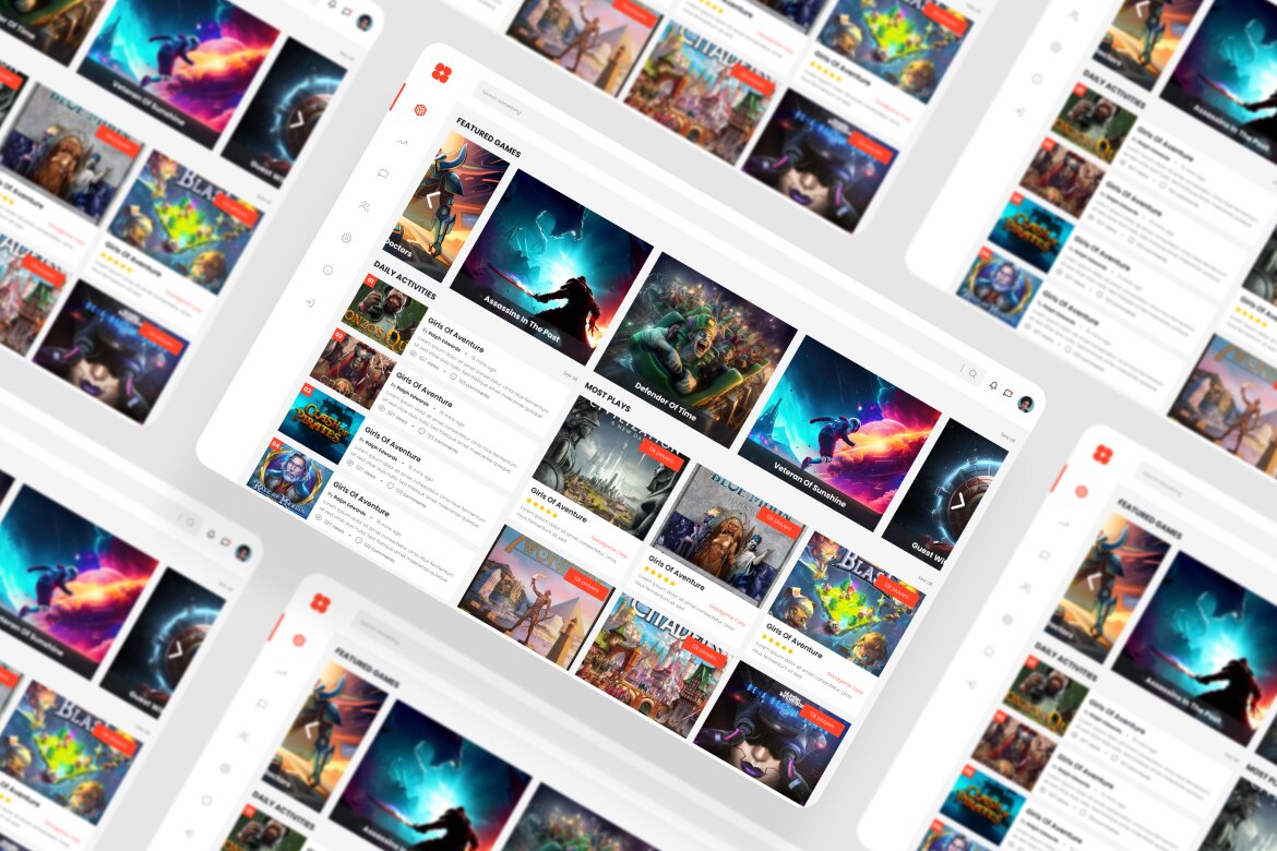 Games Dashboard UI Kit | Deeezy