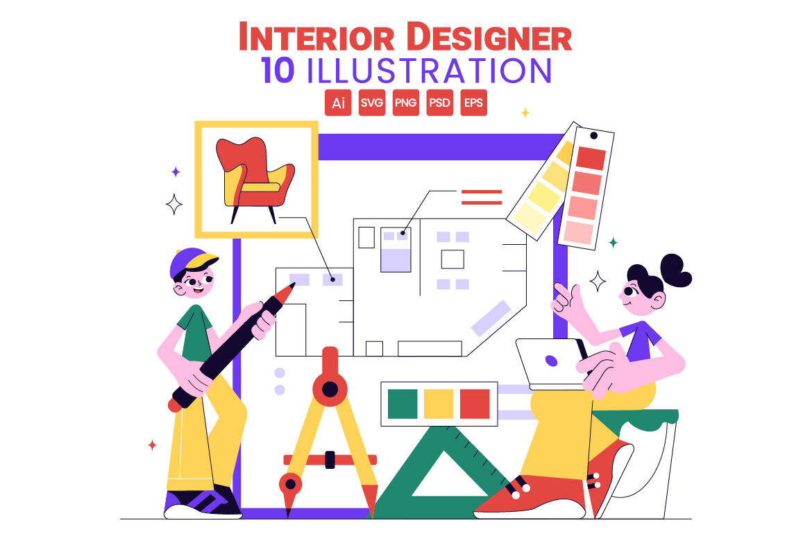 10 Interior Designer Illustration | Deeezy