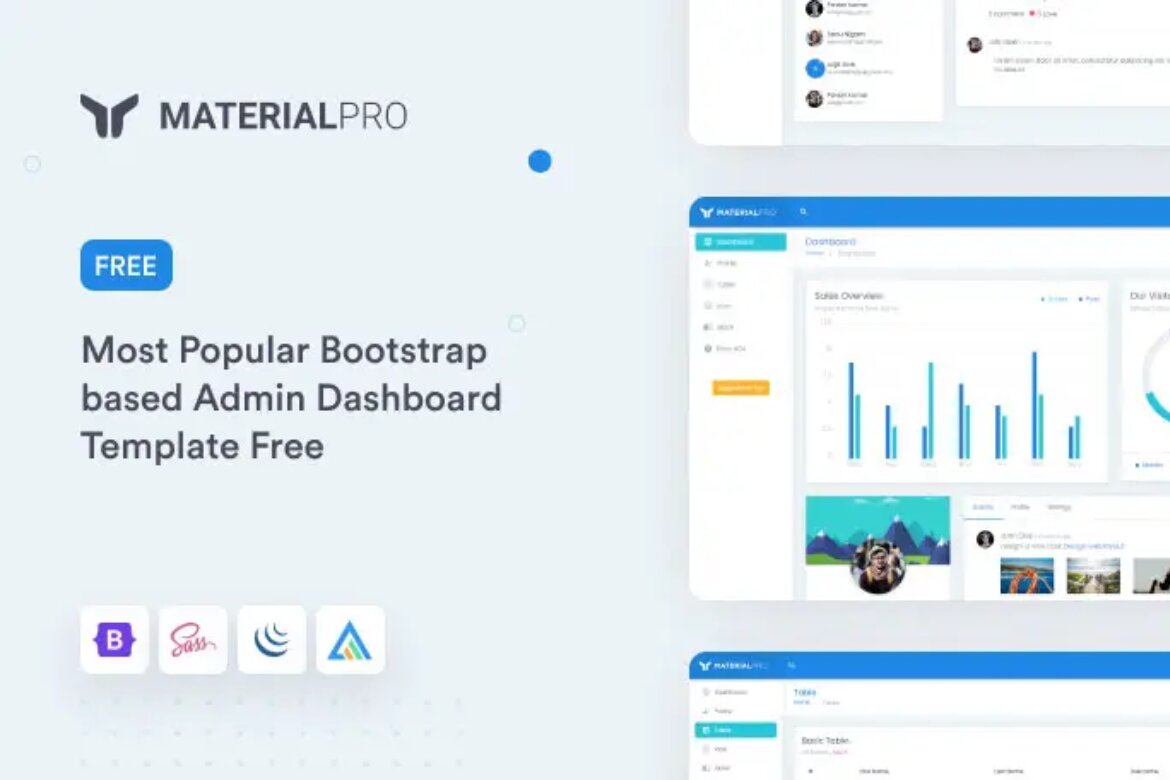 MaterialPro Free Bootstrap Admin Template | Deeezy