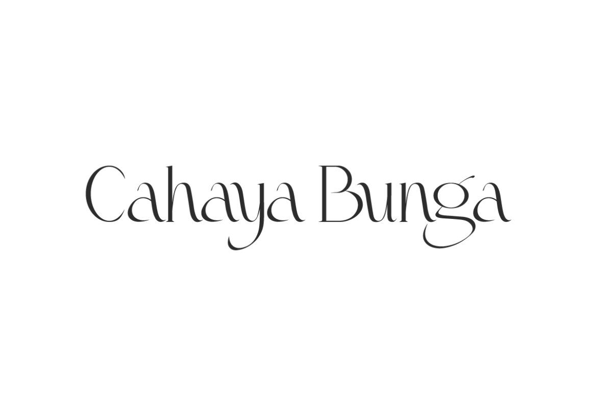 Cahaya Bunga FREE Font | Deeezy