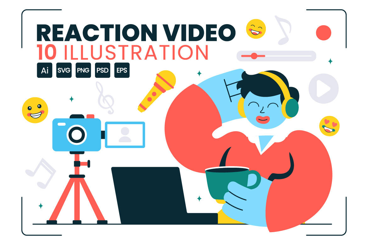 10 Social Media Reaction Video Illustration | Deeezy