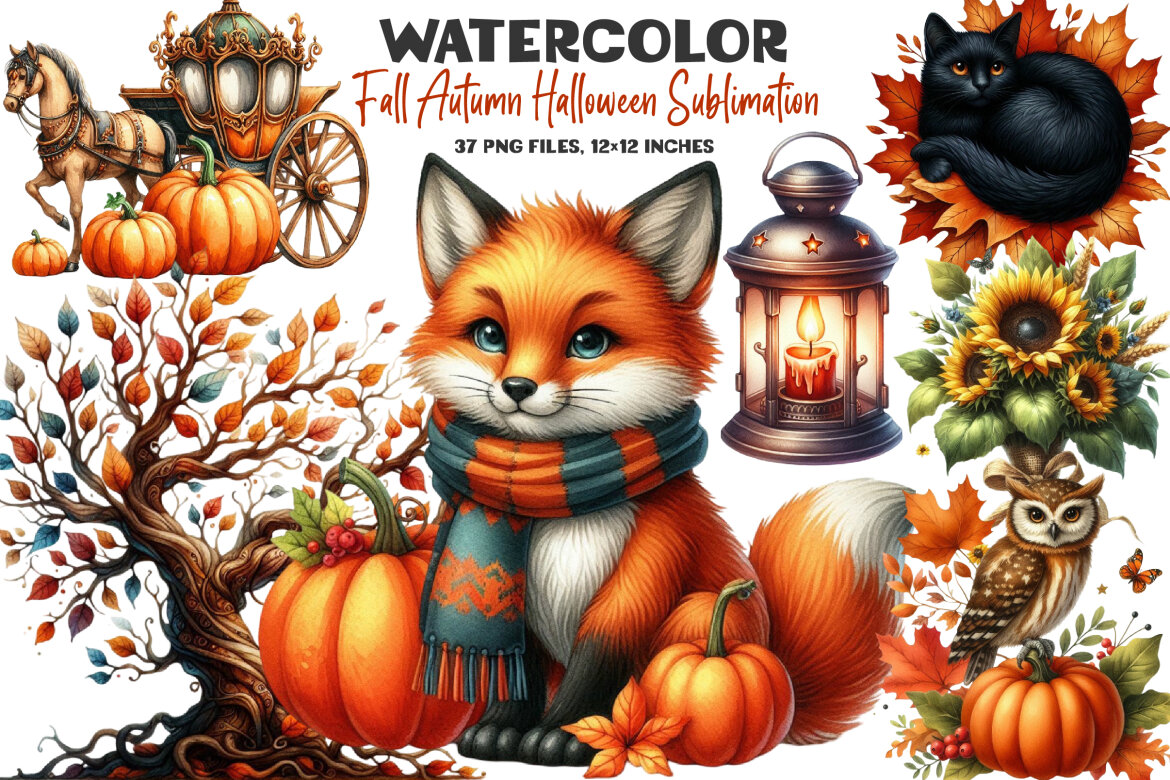 Fall Autumn Halloween Sublimation Bundle | Deeezy