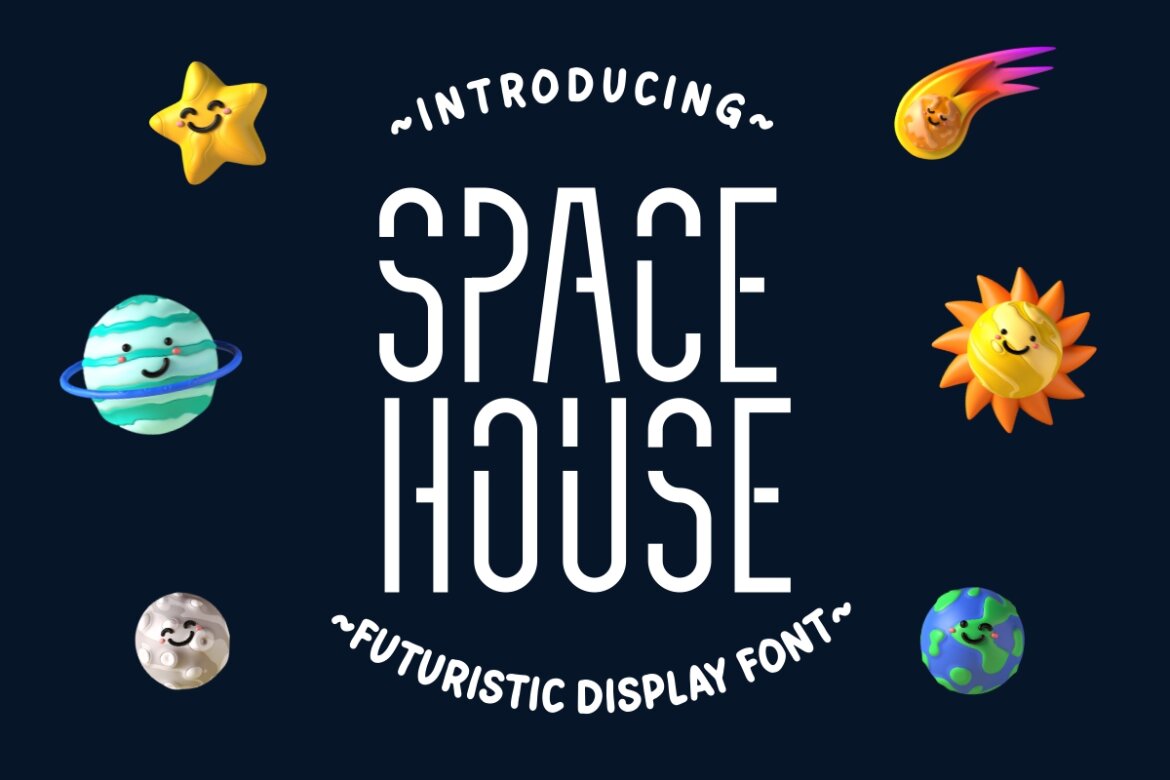 Space House - Futuristic Font | Deeezy