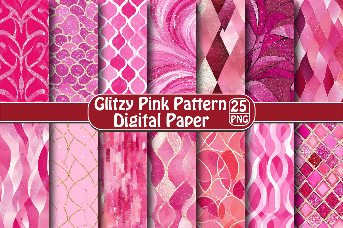 Glitzy Pink Pattern | Deeezy