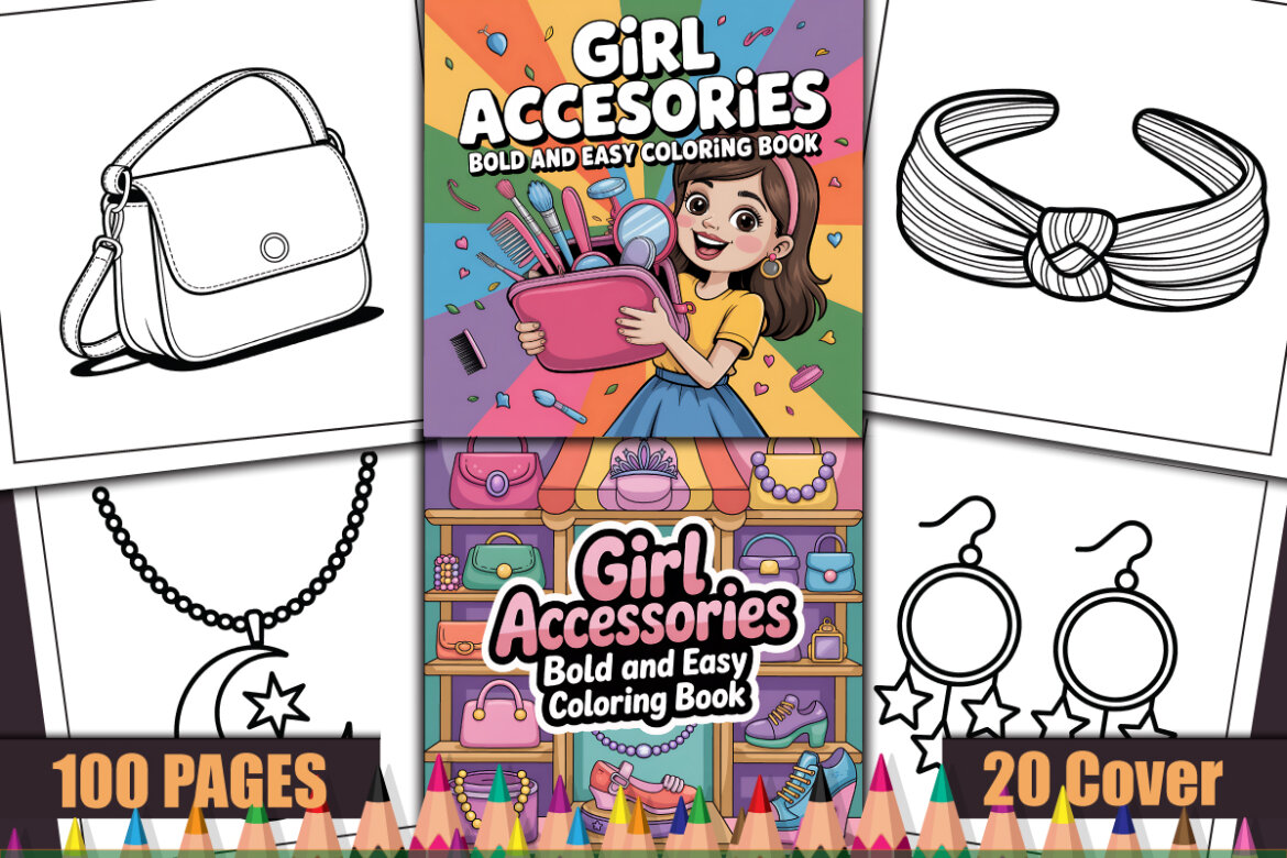 100 Girl Accessories Coloring Pages | Deeezy