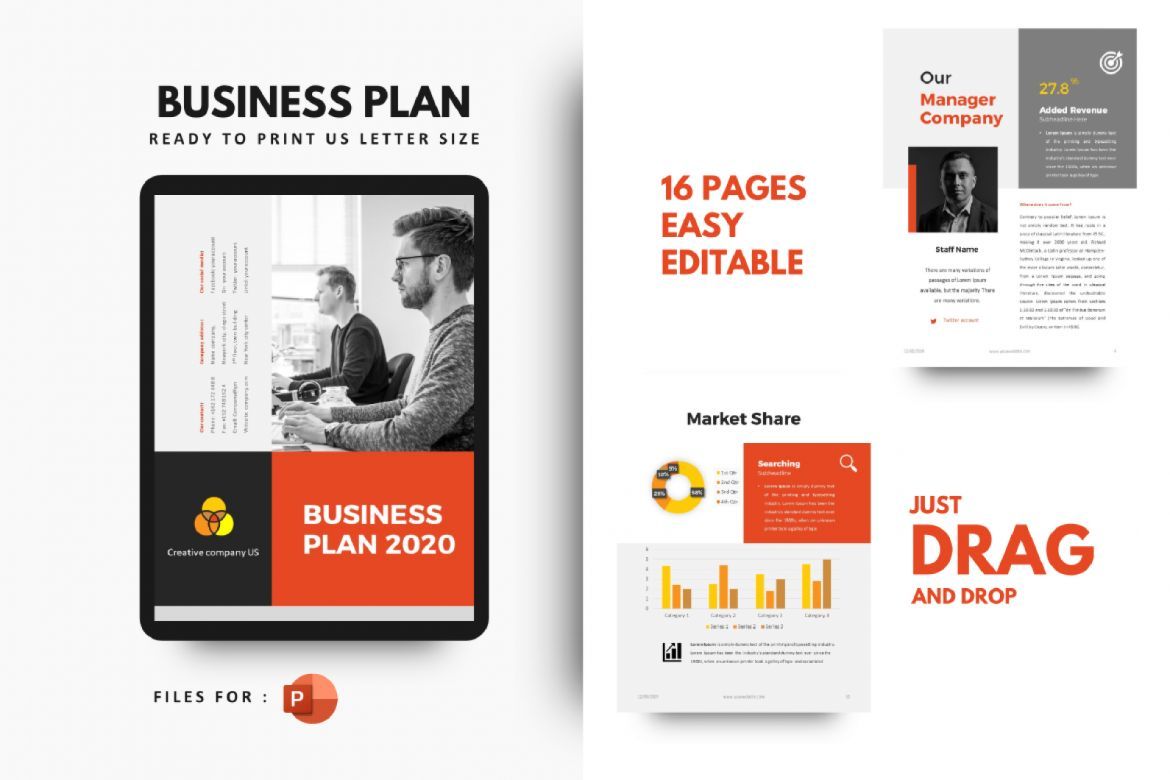 business plan 2020 ppt template free download