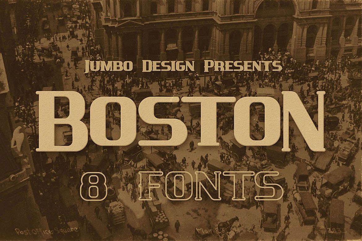 Boston - Vintage Style Font | Deeezy