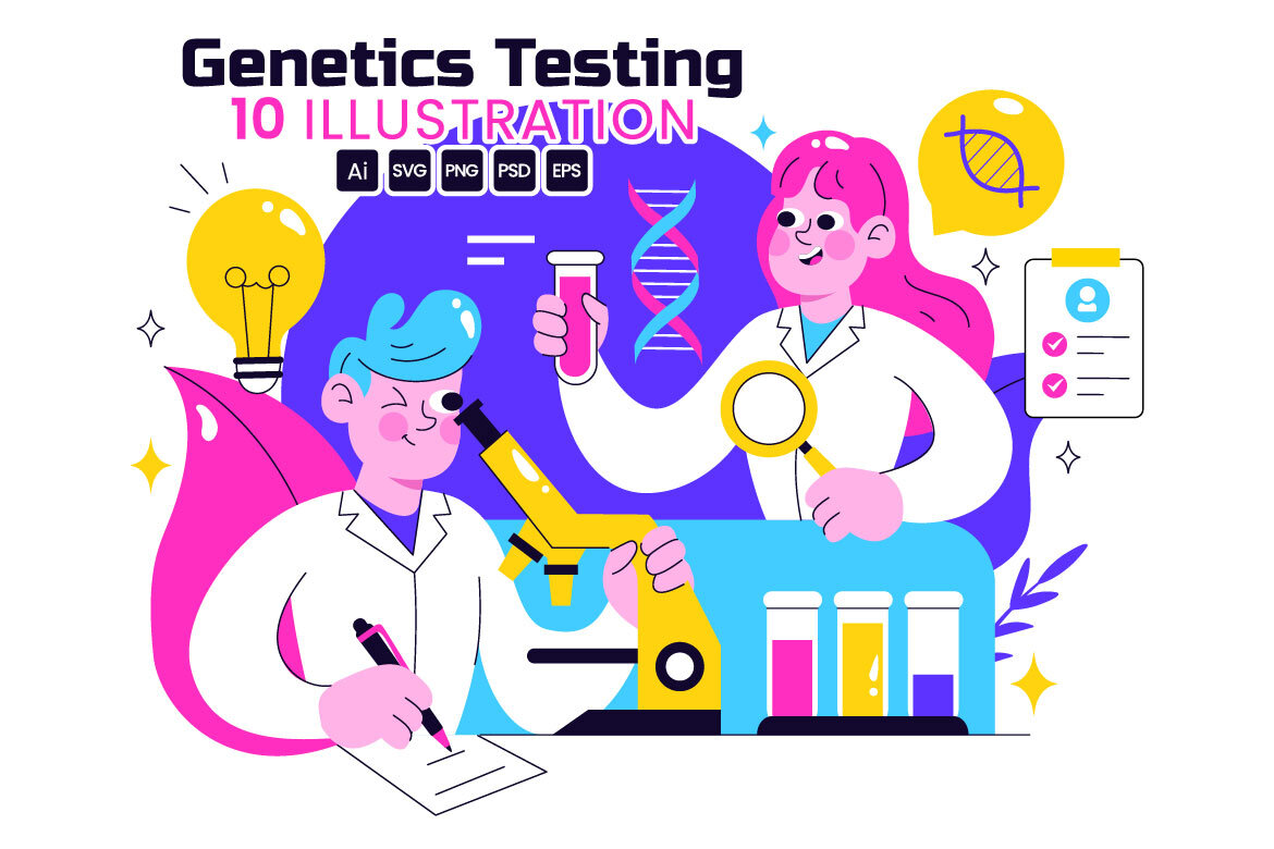 10 Genetics Testing Illustration | Deeezy