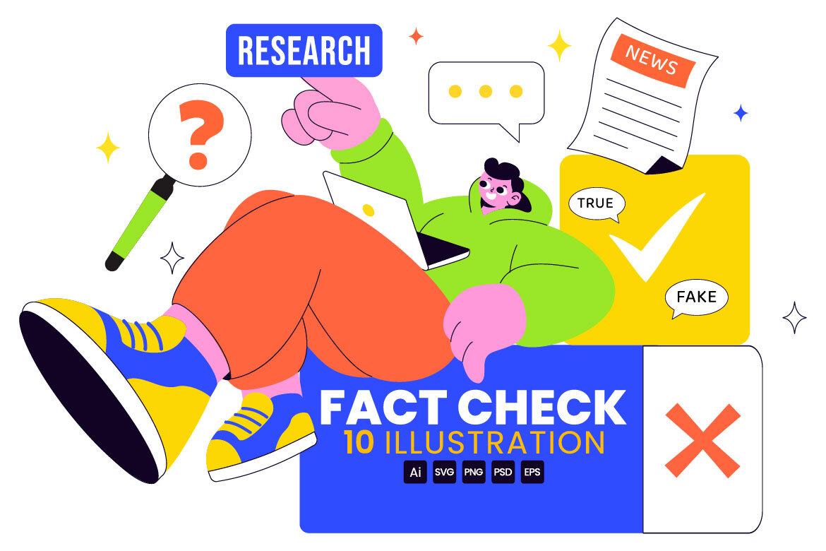 10 Fact Check Vector FREE Illustrations | Deeezy