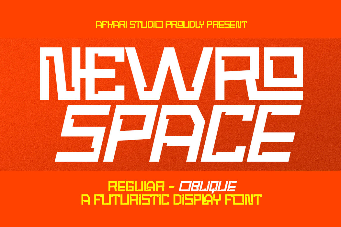 Newro Space - Modern Futuristic Display Font | Deeezy