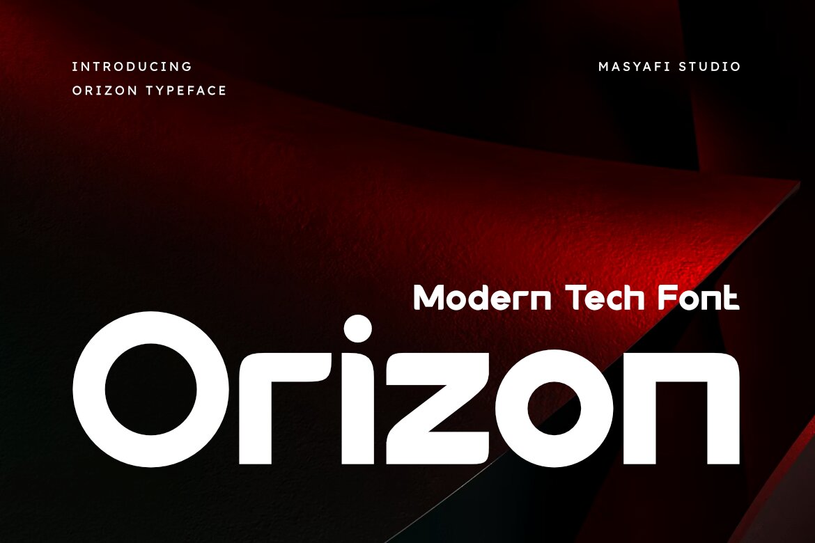Orizon - Modern Tech Typeface | Deeezy