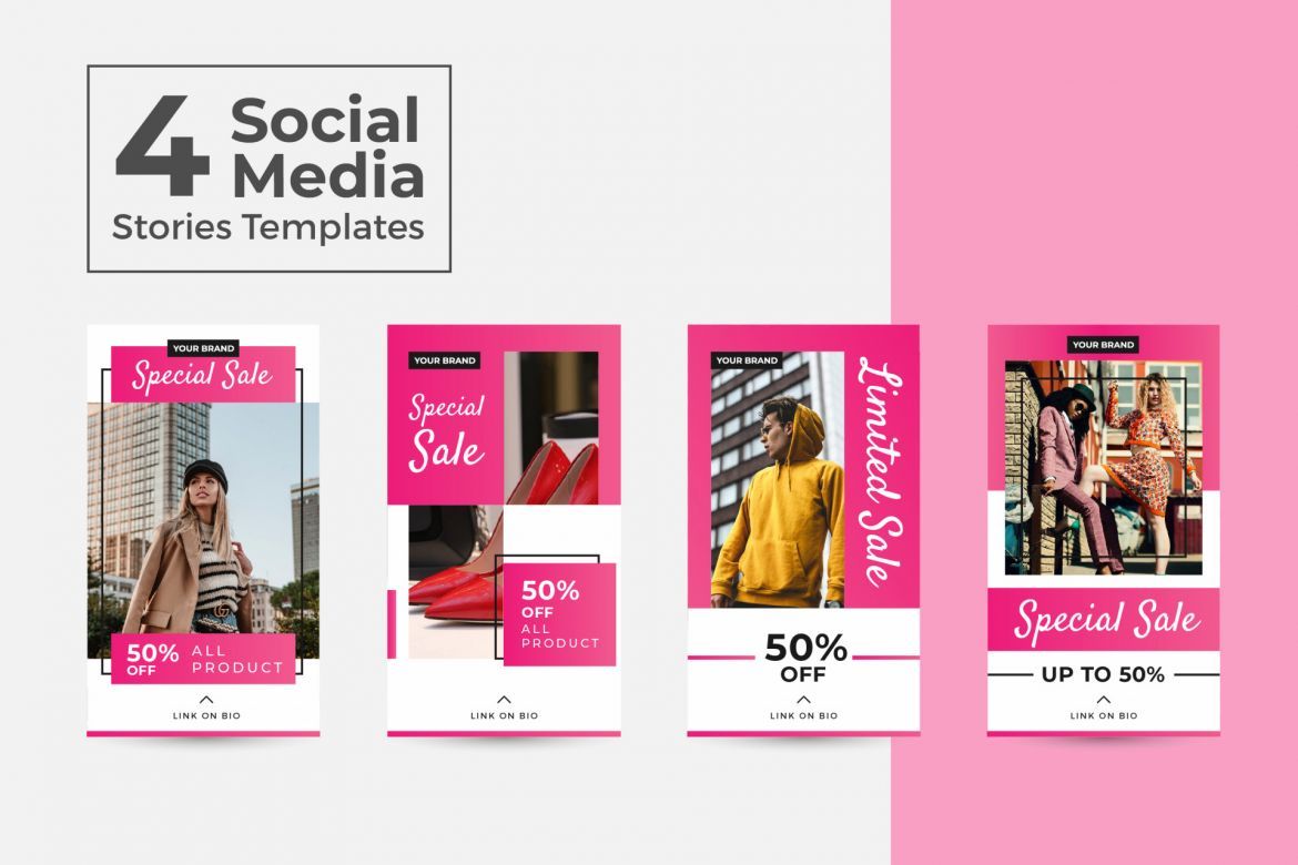 Instagram Social Media Stories Templates Pack Vol 7 | Deeezy