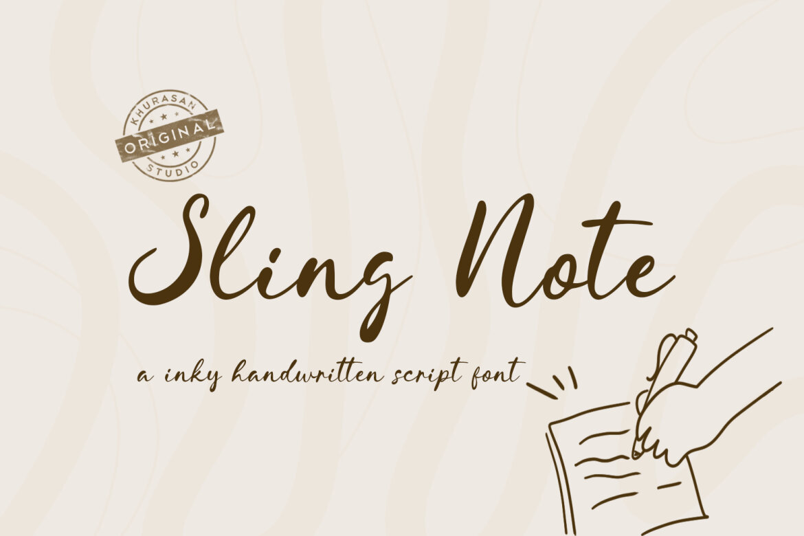 Sling Note - A Modern Script Signature Font | Deeezy