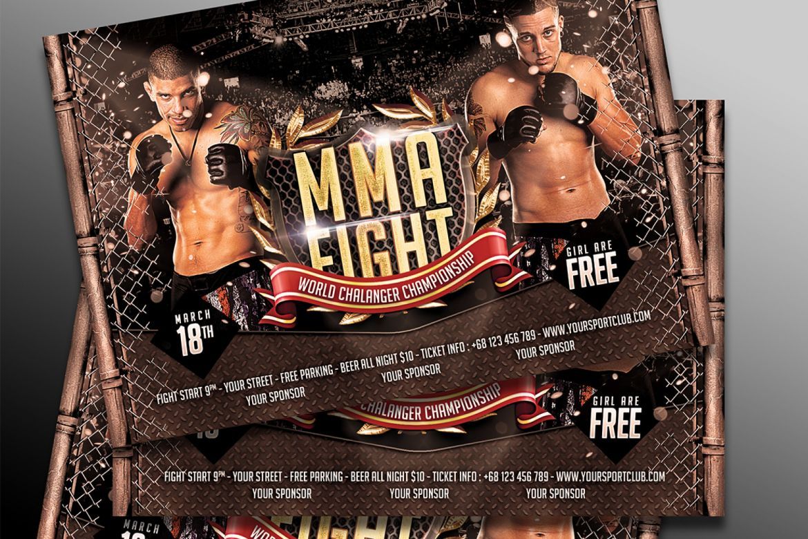 MMA Fighting Flyer Template #3 | Deeezy