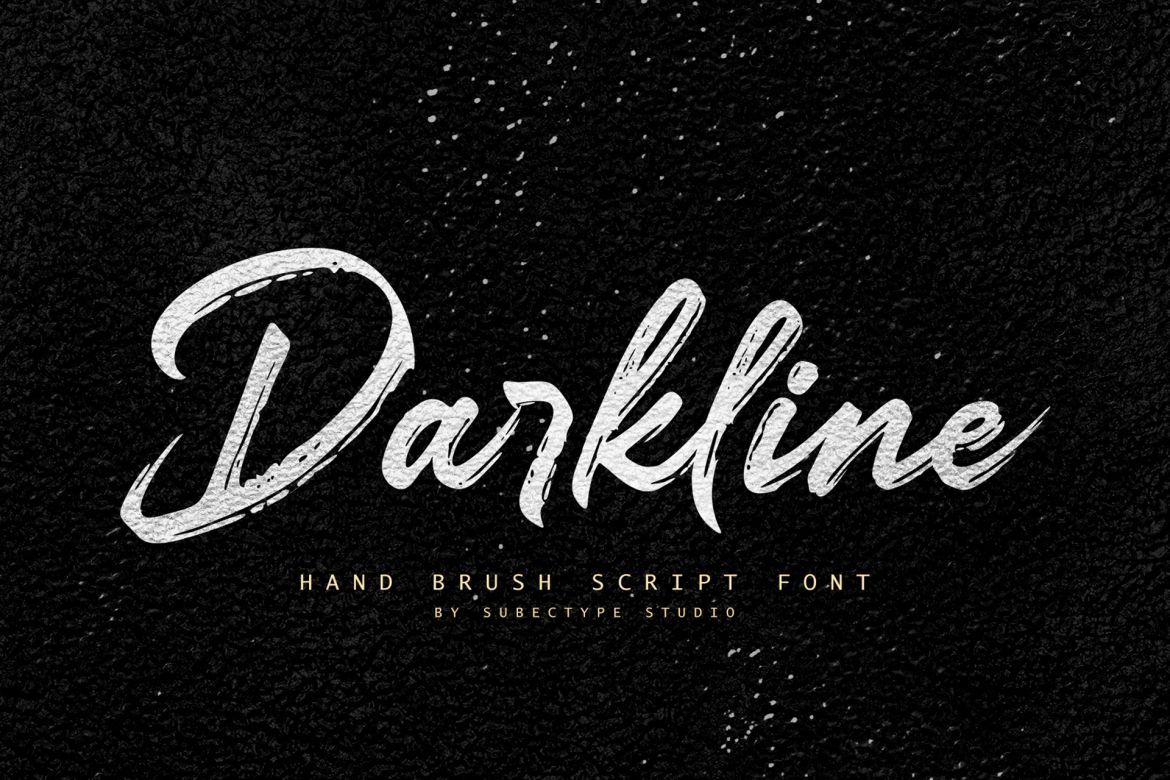 Darkline Brush Font | Deeezy