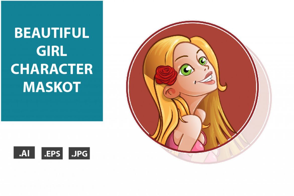 Beautiful Girl Vector Character | Deeezy