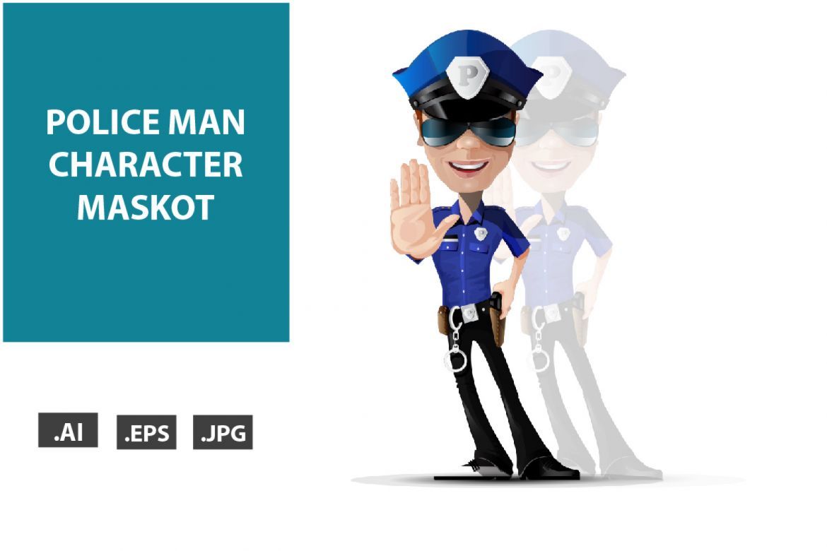 Policeman Vector Character | Deeezy