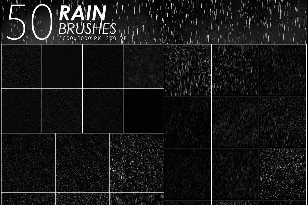 download brush photoshop cs6 rain