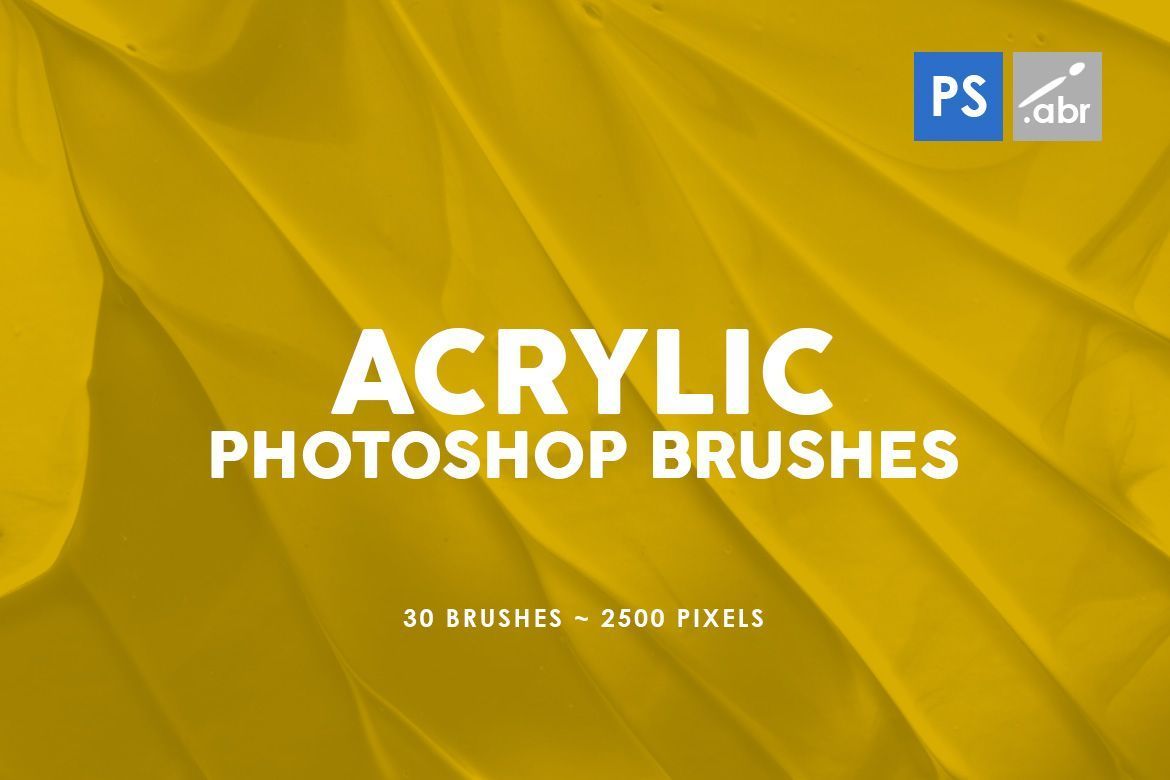 Acrylic Photoshop Stamp Brushes Vol. 3 | Deeezy
