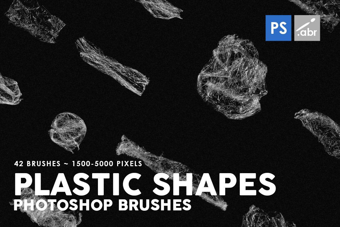 Plastic Shapes Photoshop Stamp Brushes | Deeezy