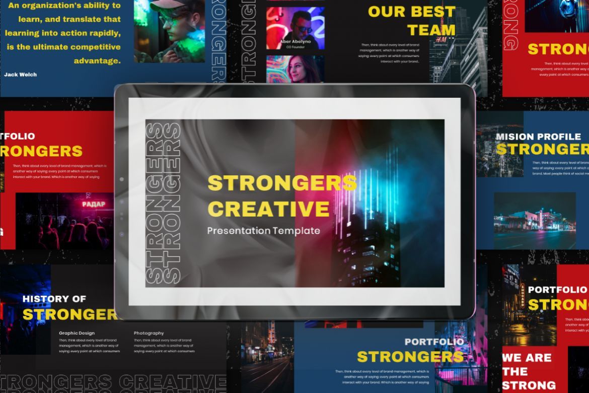 Strongers Creative Powerpoint Template | Deeezy