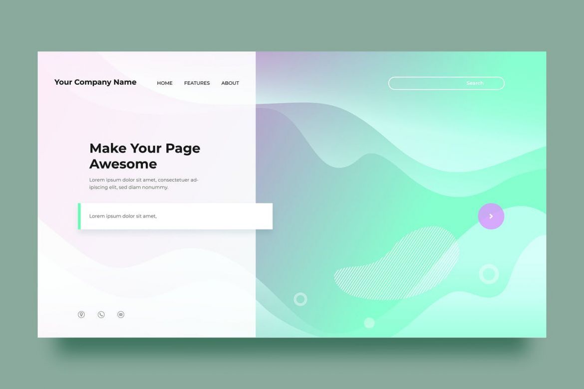 Abstract Background Landing Page | Deeezy