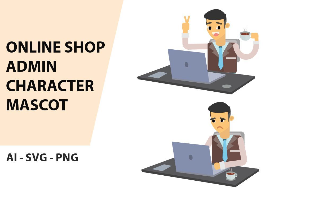 Online Shop Admin Character Vector Vol. 4 | Deeezy