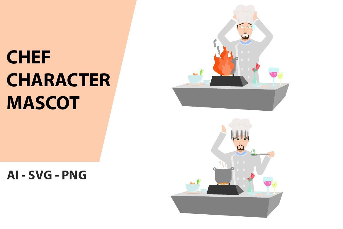 Chef Character Vector Vol. 5 | Deeezy