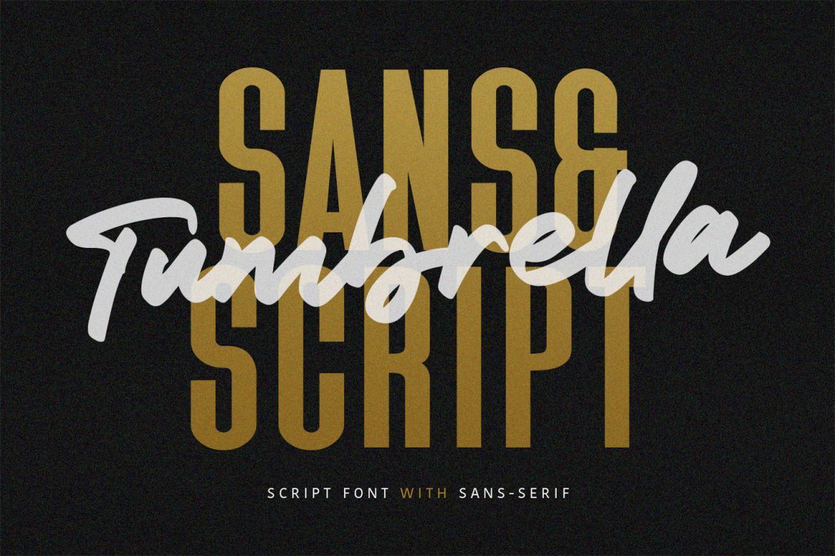 Tumbrella - Script Sans Font Duo | Deeezy