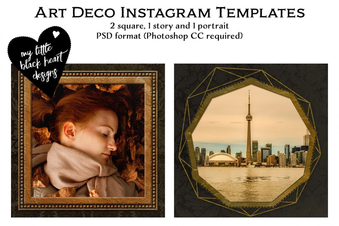 Art Deco Instagram Templates Deeezy