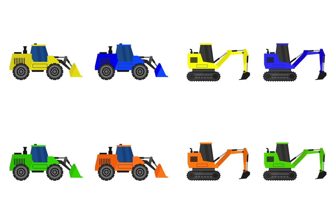 Excavator or Digger Vector Set 11 | Deeezy