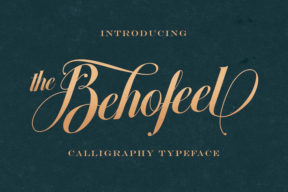 Behofeel Decorative Script | Deeezy