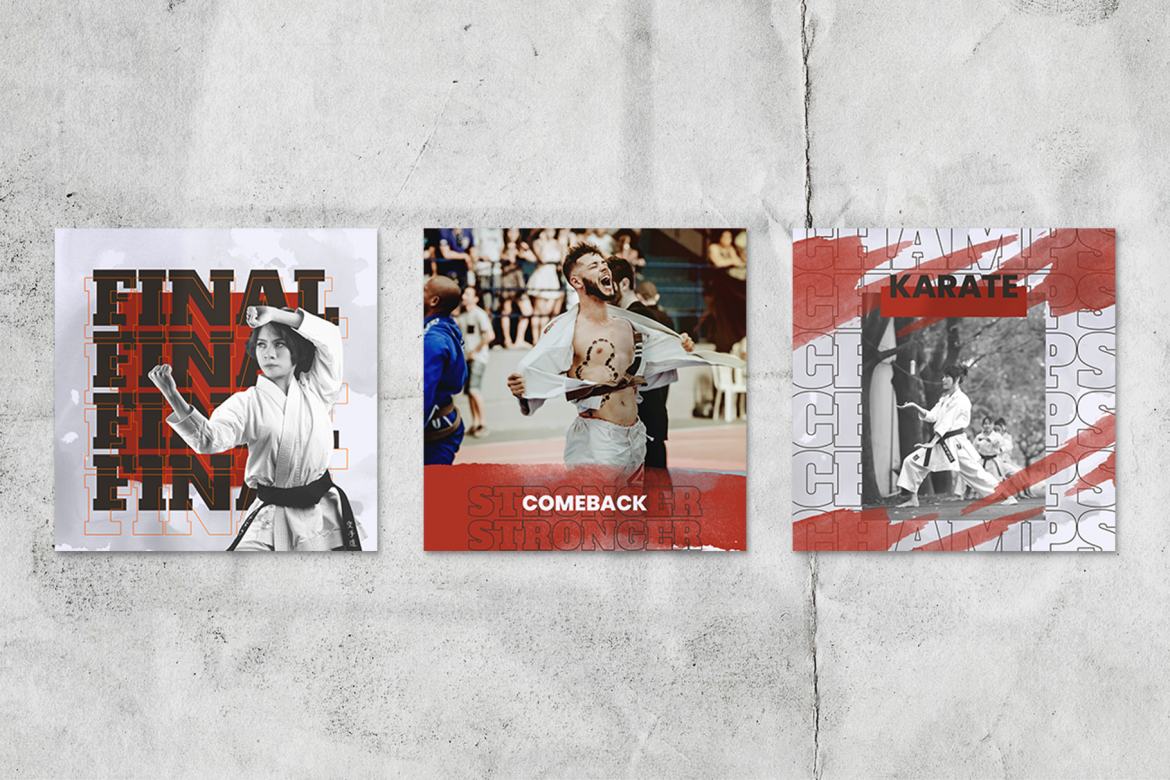 Karate Sports Instagram Templates Deeezy Karate Sports Instagram Templates Deeezy