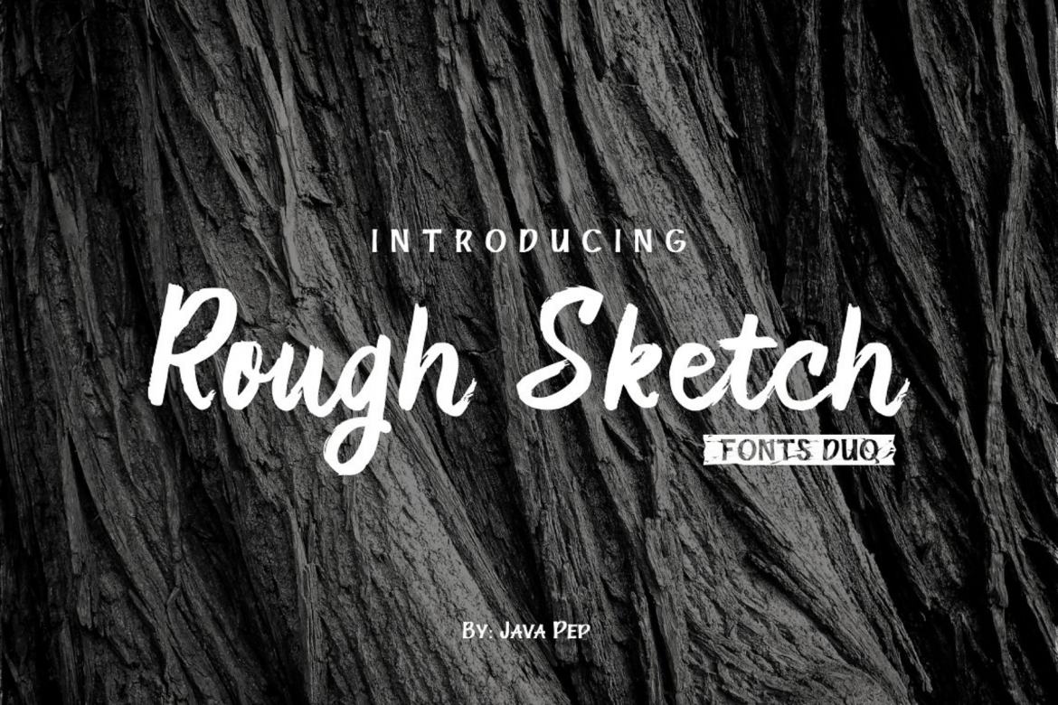 Rough Sketch - fonts duo | Deeezy