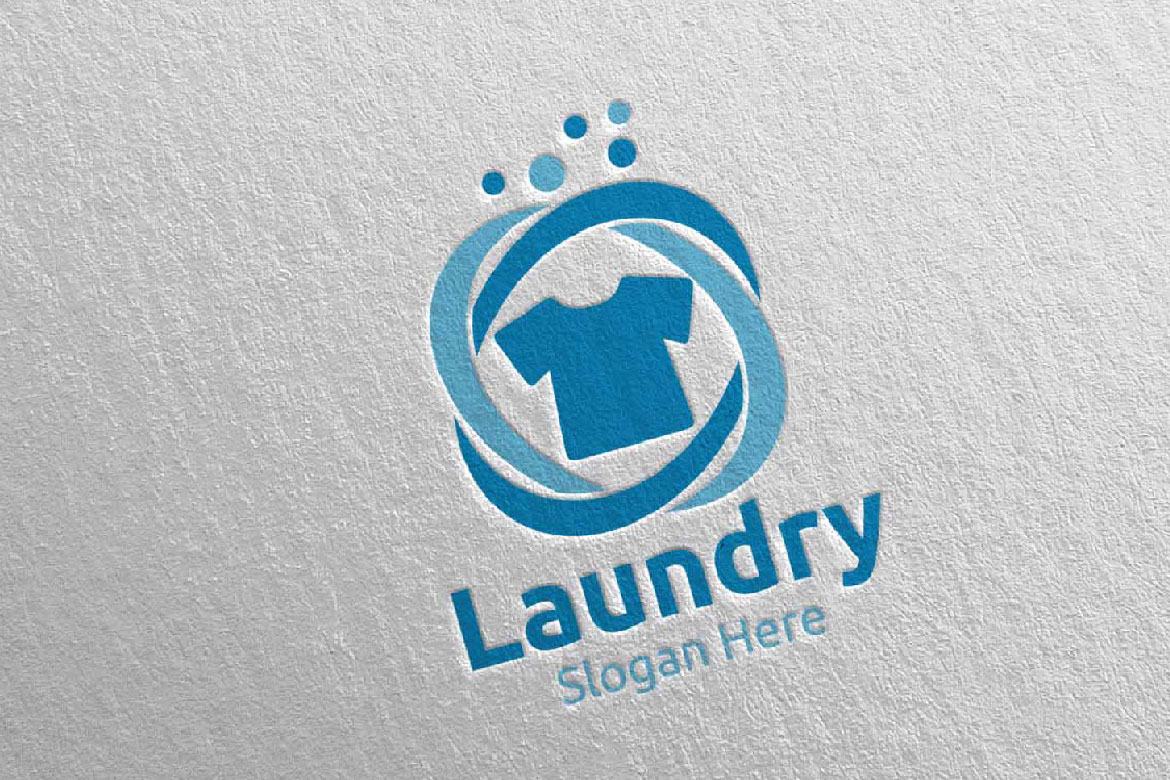 Laundry Dry Cleaners Logo 5 | Deeezy