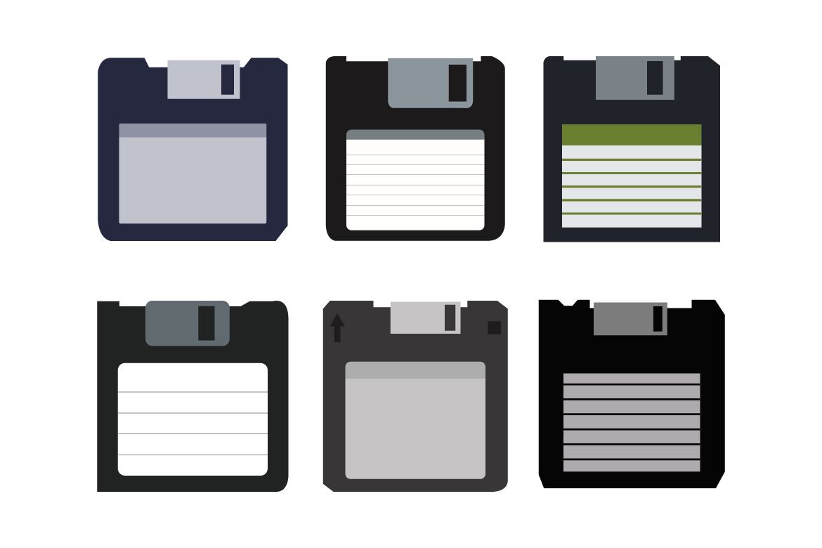 6 Vector Shapes - Floppy Disk | Deeezy